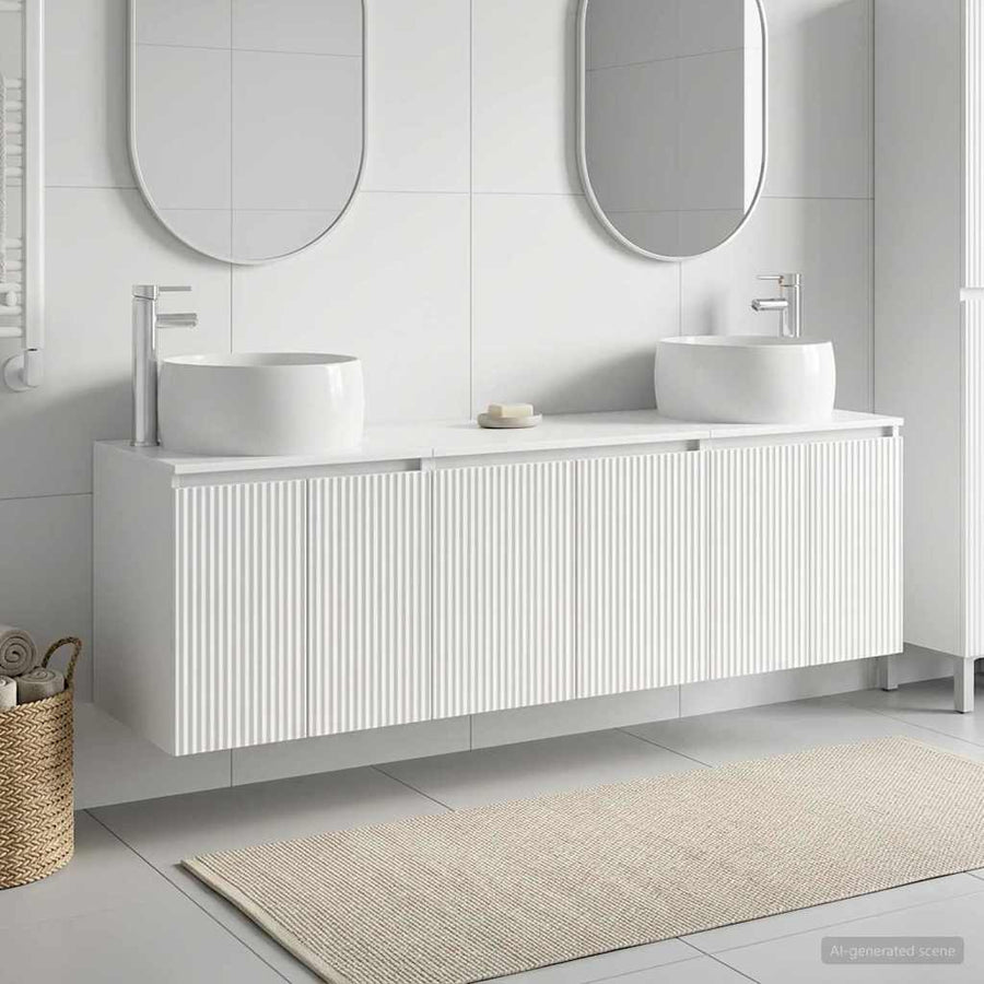 Badkamerkastenset 3 st Hoogglans Wit 49,5 x 44,5 x 66 cm