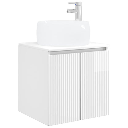 Badkamerkastenset 3 st Hoogglans Wit 49,5 x 44,5 x 66 cm