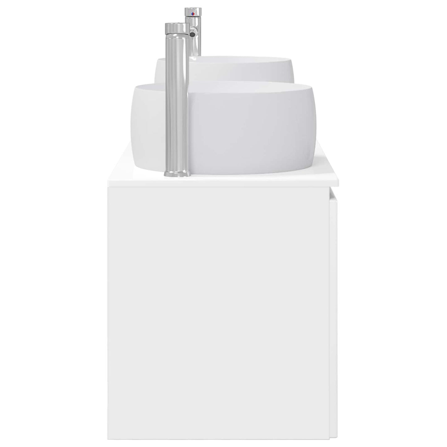 Badkamerkastenset 3 st Hoogglans Wit 49,5 x 44,5 x 66 cm