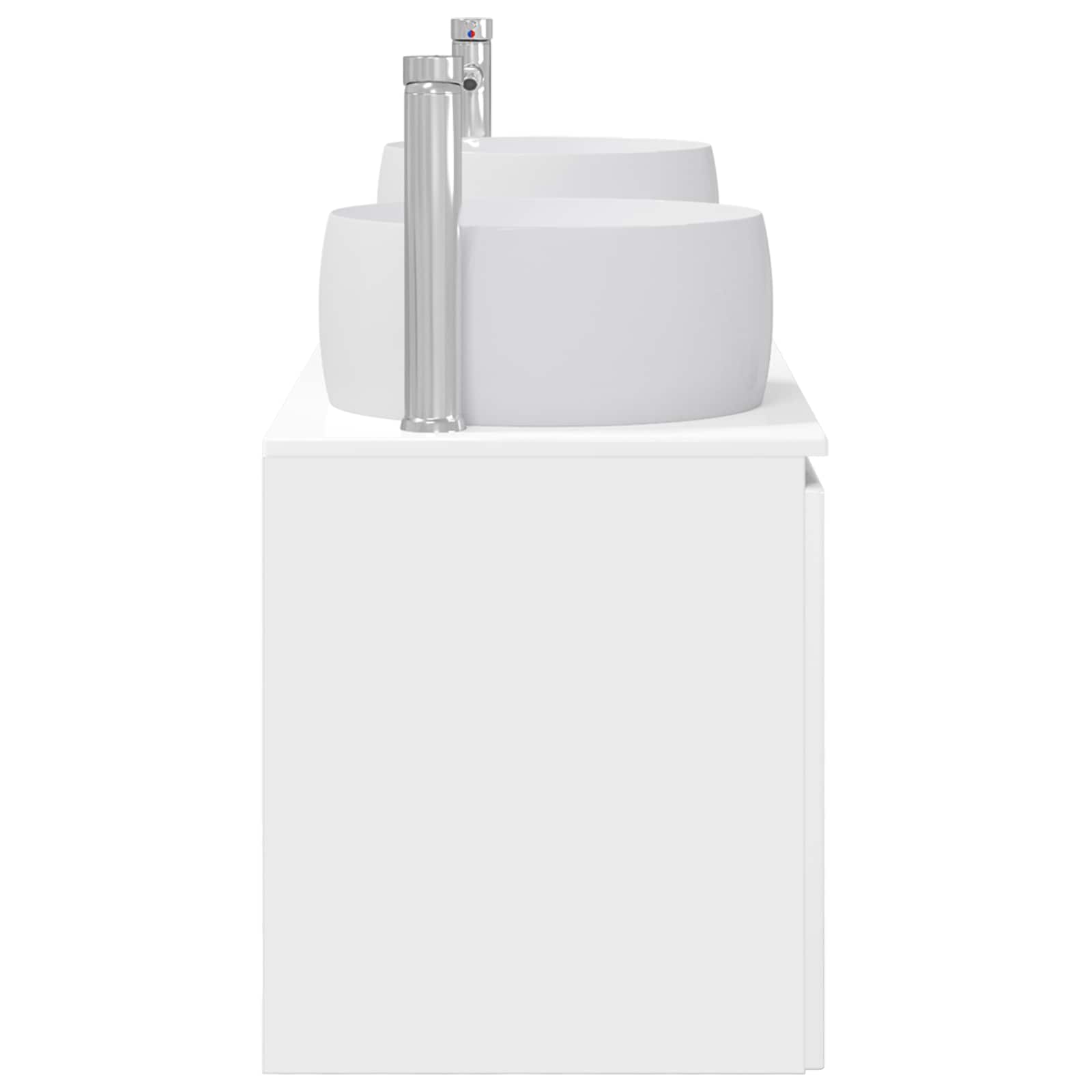 Badkamerkastenset 3 st Hoogglans Wit 49,5 x 44,5 x 66 cm