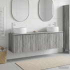 Badkamerkastenset 3 st Grijs Sonoma 49,5 x 44,5 x 66 cm