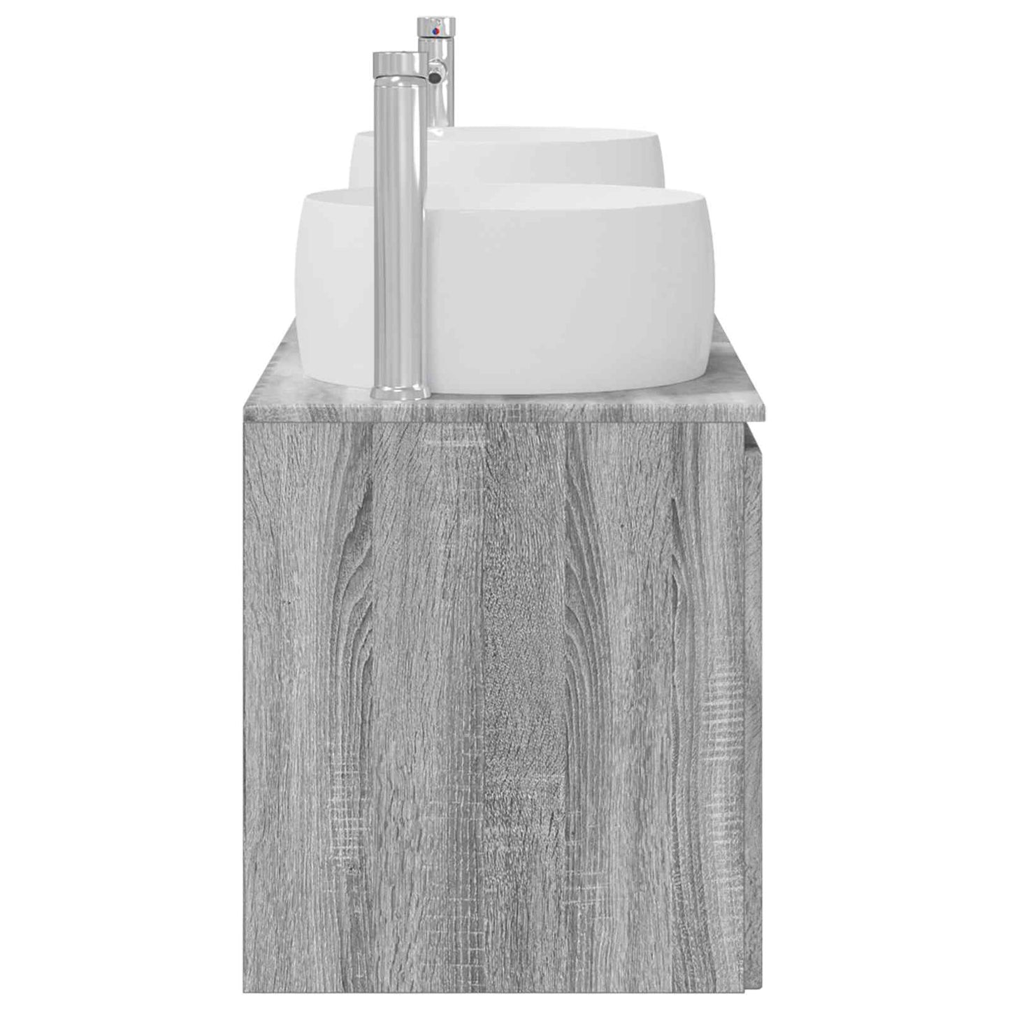 Badkamerkastenset 3 st Grijs Sonoma 49,5 x 44,5 x 66 cm