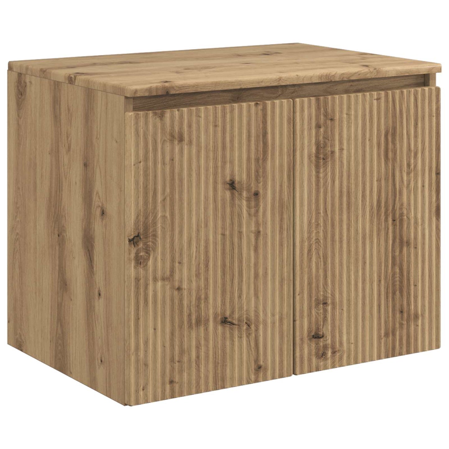 Badkamerkastenset 3 st Artisanaal eiken 49,5 x 44,5 x 66 cm