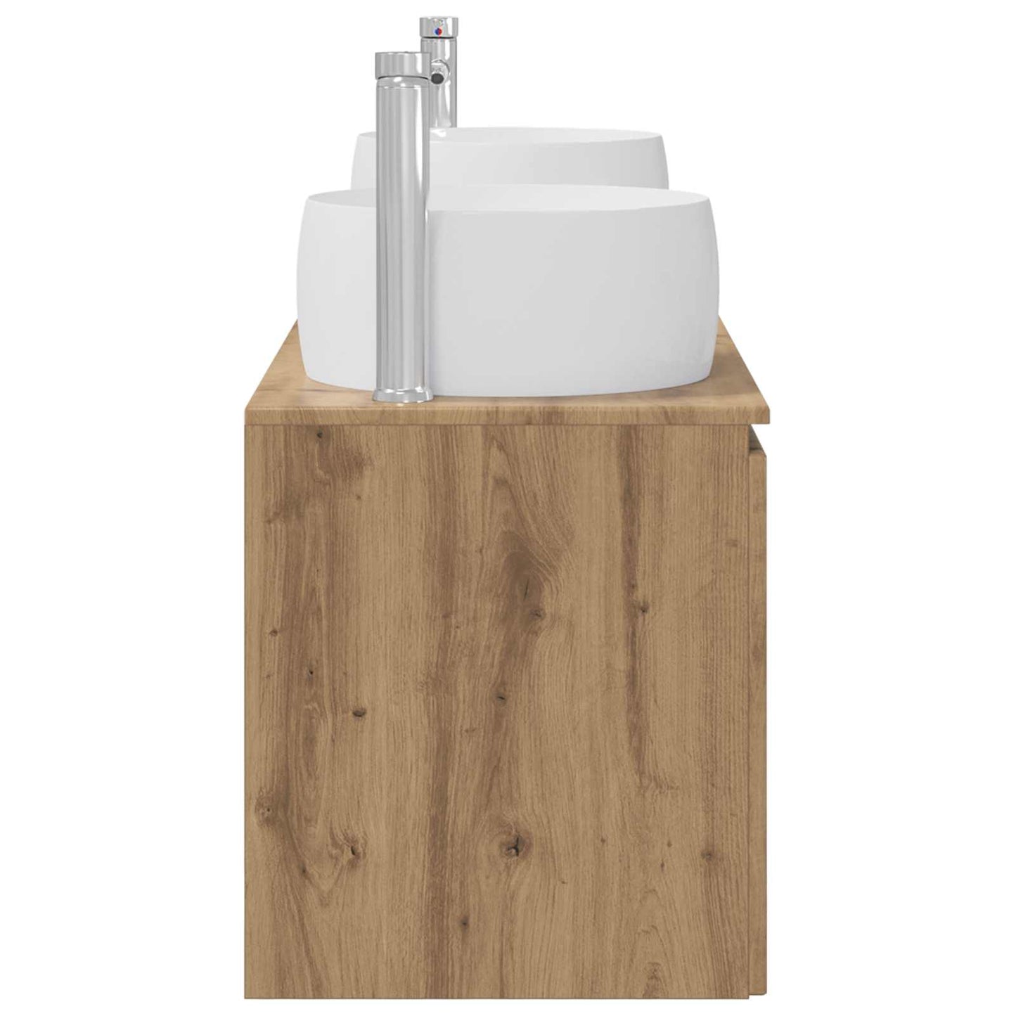 Badkamerkastenset 3 st Artisanaal eiken 49,5 x 44,5 x 66 cm
