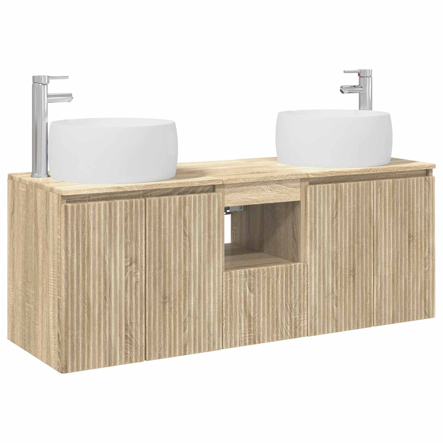 Badkamerkastenset 3 st Sonoma Eiken 49,5 x 44,5 x 66 cm