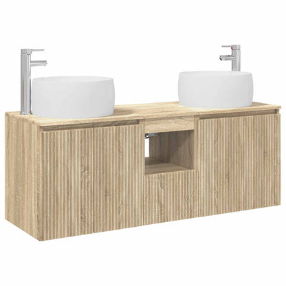 Badkamerkastenset 3 st Sonoma Eiken 49,5 x 44,5 x 66 cm