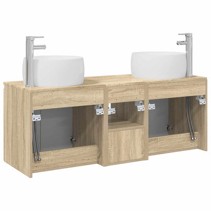 Badkamerkastenset 3 st Sonoma Eiken 49,5 x 44,5 x 66 cm