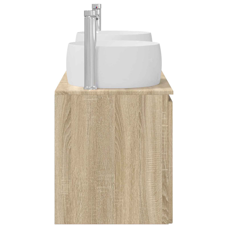 Badkamerkastenset 3 st Sonoma Eiken 49,5 x 44,5 x 66 cm