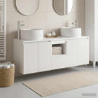 Badkamerkastenset 3 st Hoogglans Wit 49,5 x 44,5 x 66 cm