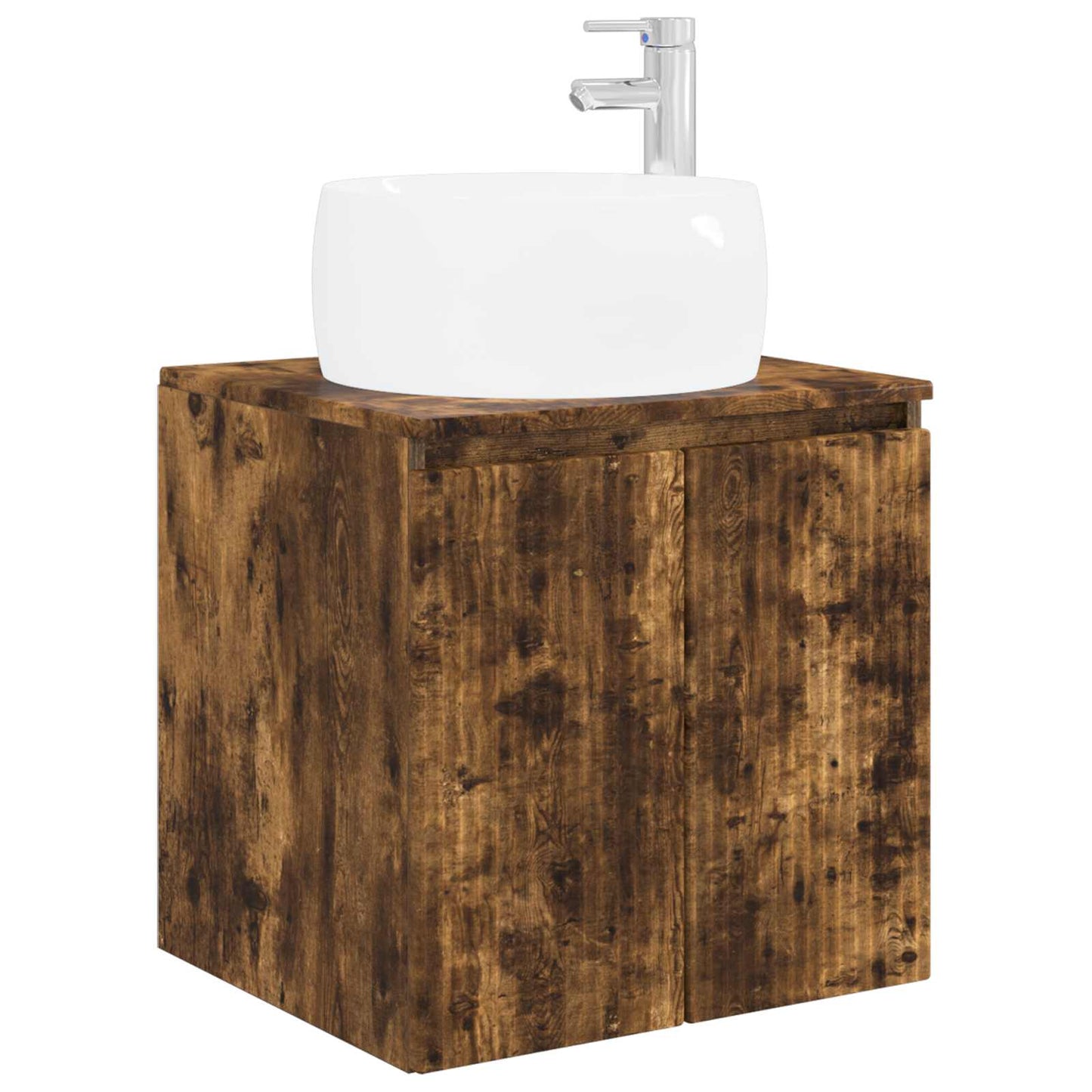 Badkamerkastenset 3 st Gerookt eiken 49,5 x 44,5 x 66 cm