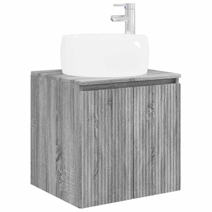 Badkamerkastenset 3 st Grijs Sonoma 49,5 x 44,5 x 66 cm