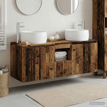 Badkamerkastenset 3 st Oud hout 49,5 x 44,5 x 66 cm