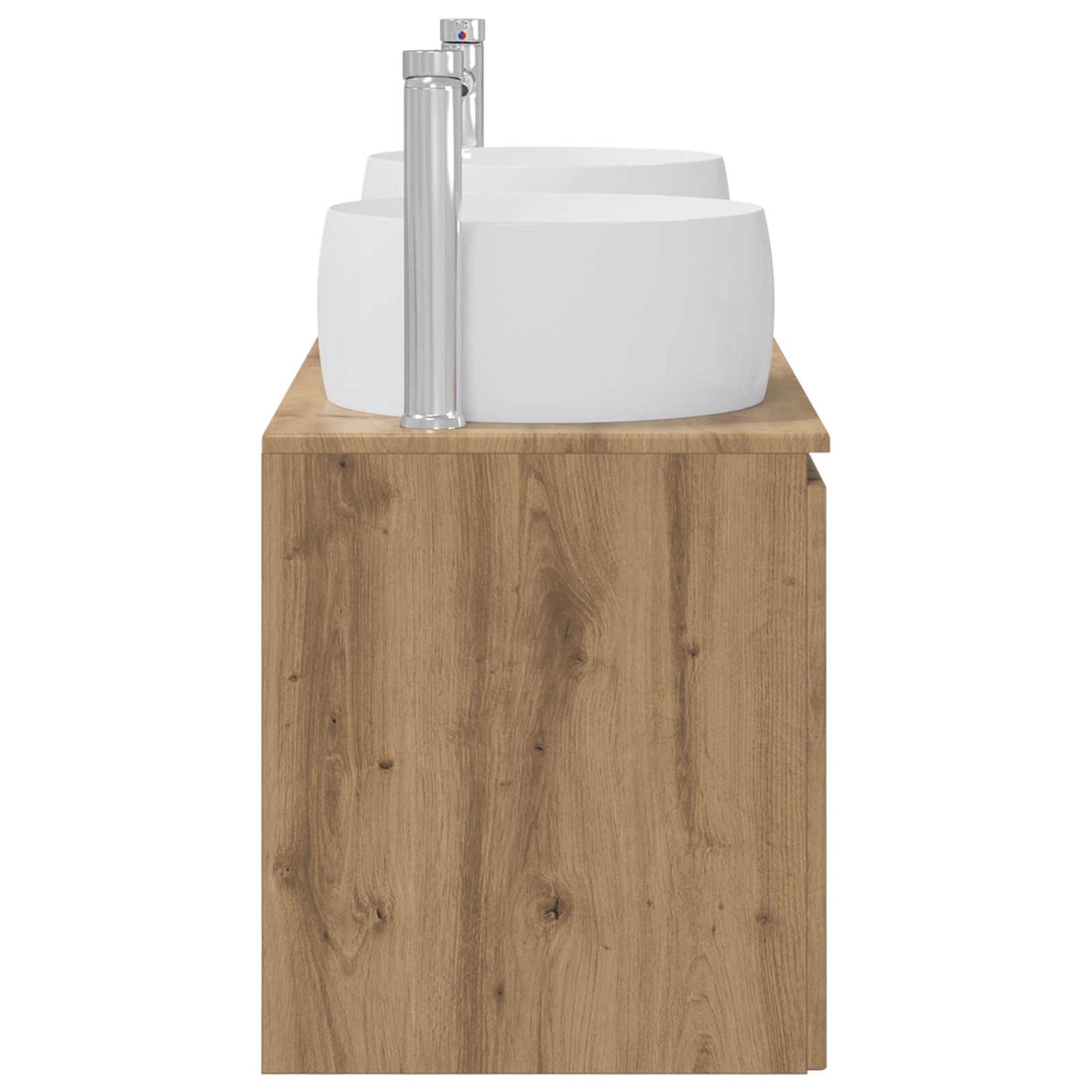 Badkamerkastenset 3 st Artisanaal eiken 49,5 x 44,5 x 66 cm