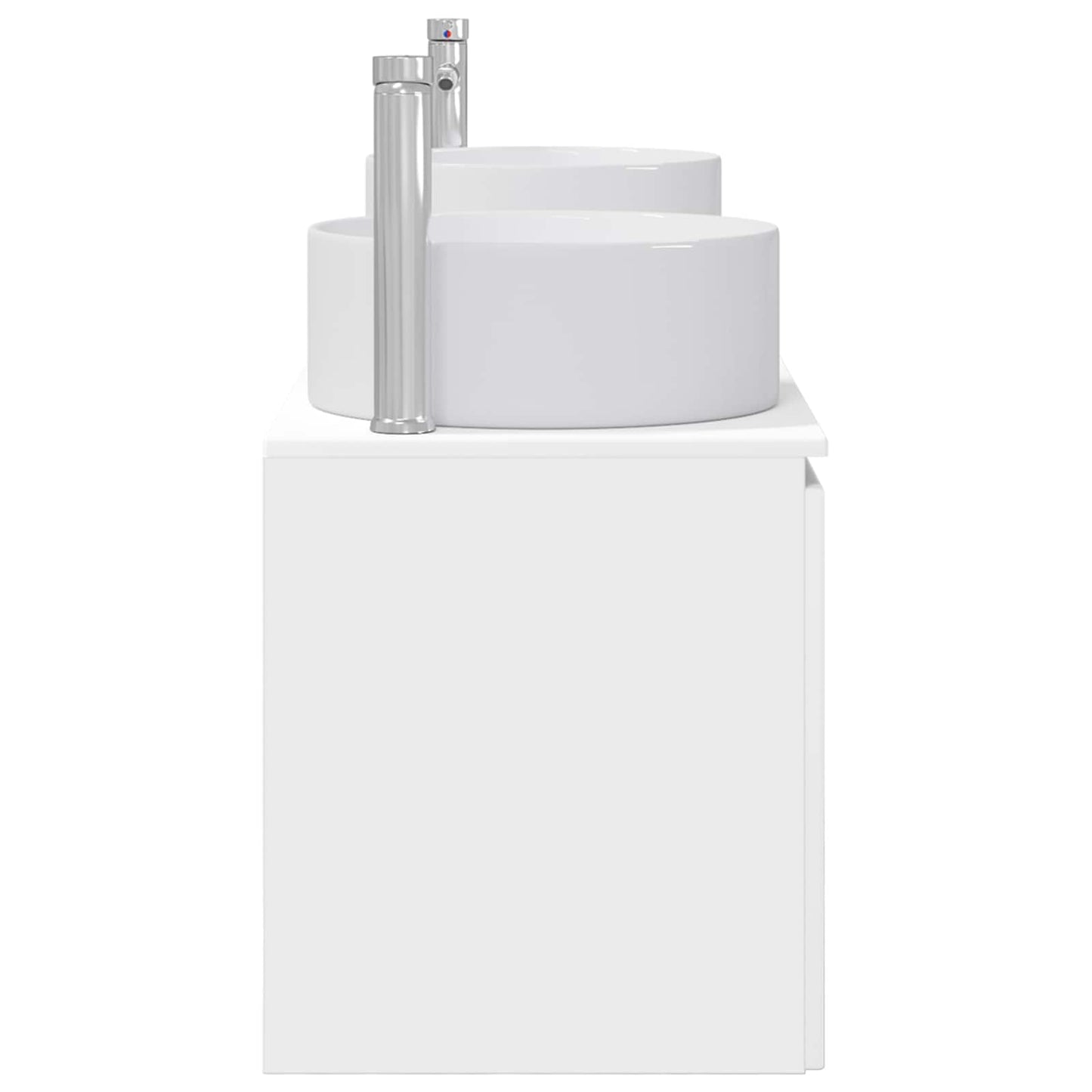 Badkamerkastenset 3 st Wit 49,5 x 44,5 x 65,5 cm Bewerkt hout