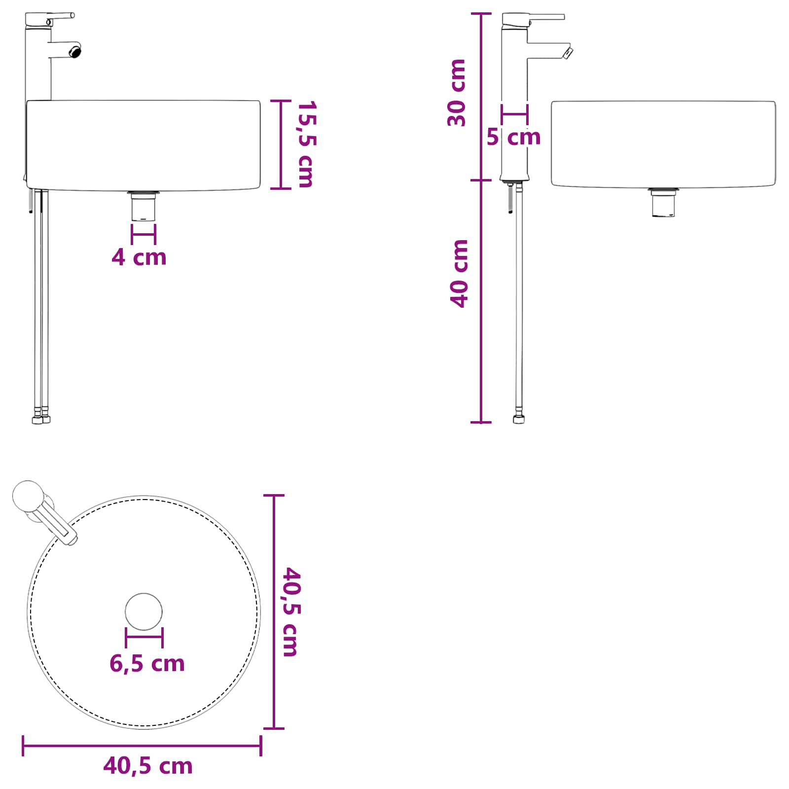 Badkamerkastenset 3 st Zwart 49,5 x 44,5 x 65,5 cm Bewerkt hout