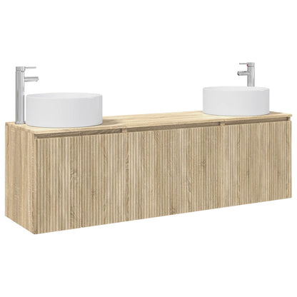 Badkamerkastenset 3 st Sonoma Eiken 49,5 x 44,5 x 65,5 cm