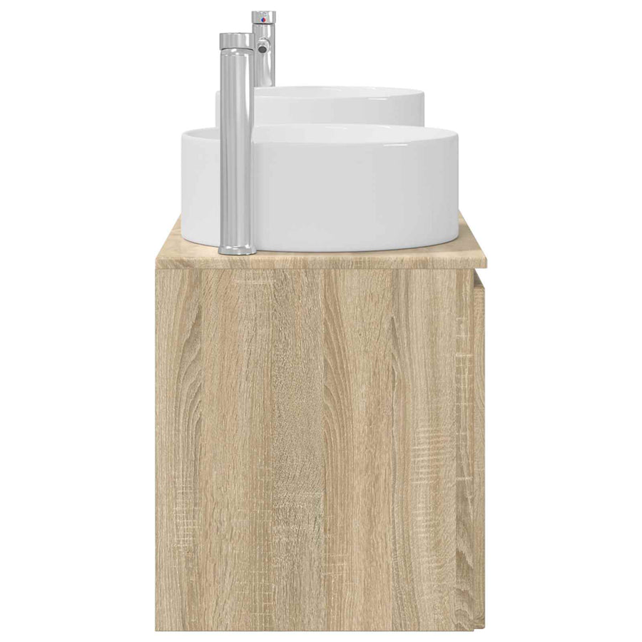 Badkamerkastenset 3 st Sonoma Eiken 49,5 x 44,5 x 65,5 cm