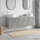 Badkamerkastenset 3 st Betongrijs 49,5 x 44,5 x 65,5 cm