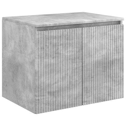 Badkamerkastenset 3 st Betongrijs 49,5 x 44,5 x 65,5 cm