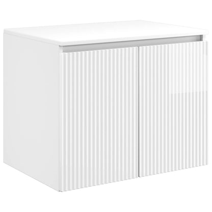 Badkamerkastenset 3 st Hoogglans Wit 49,5 x 44,5 x 65,5 cm