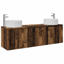Badkamerkastenset 3 st Oud hout 49,5 x 44,5 x 65,5 cm