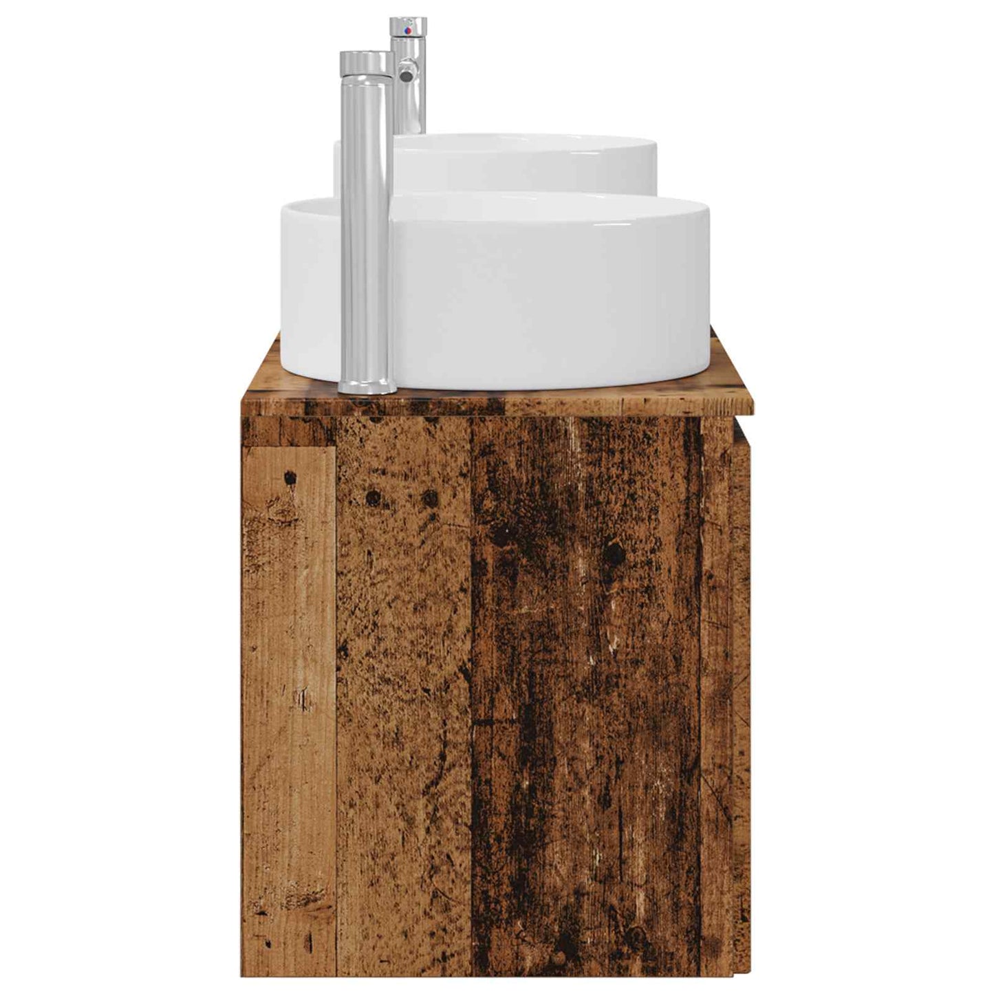 Badkamerkastenset 3 st Oud hout 49,5 x 44,5 x 65,5 cm