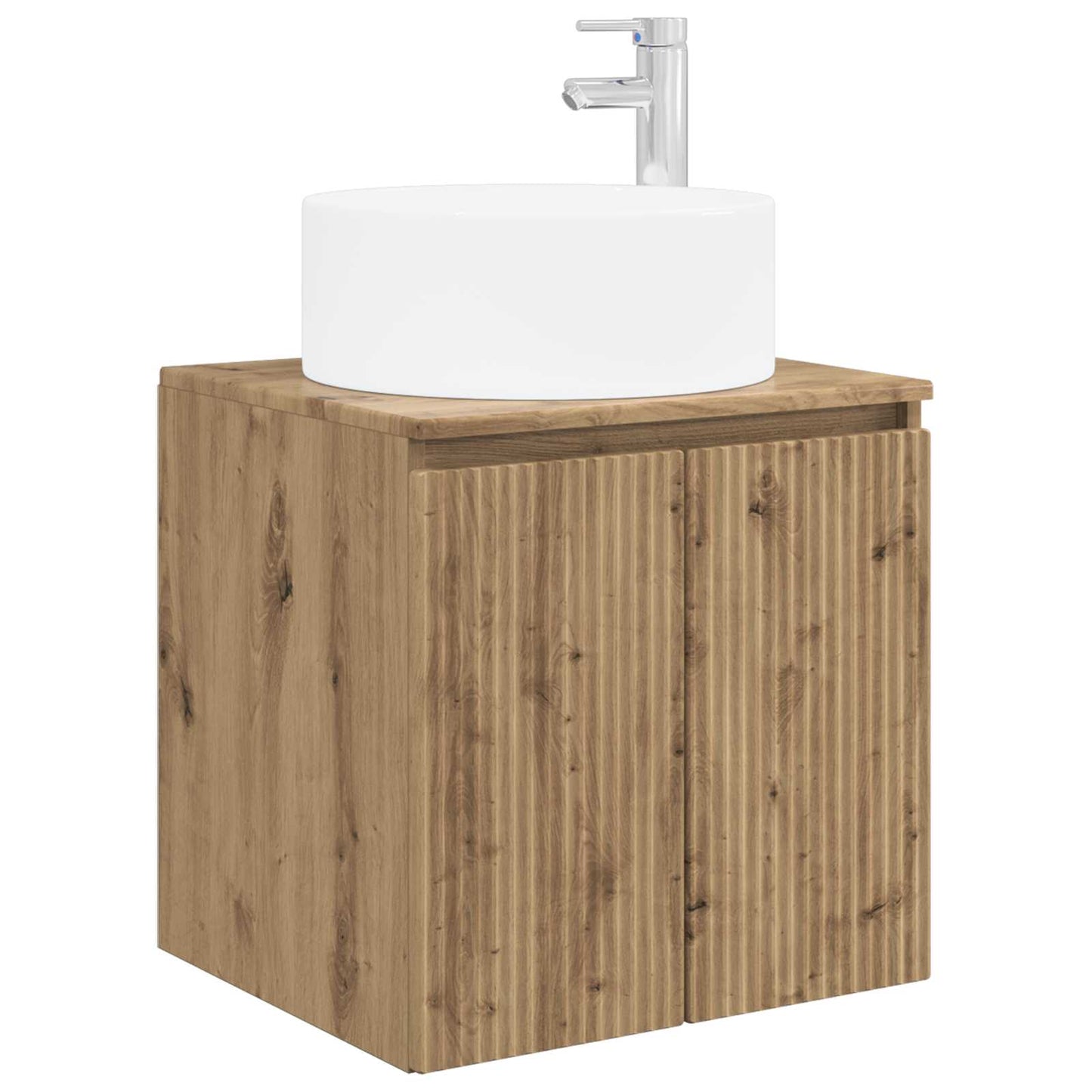 Badkamerkastenset 3 st Artisanaal eiken 49,5 x 44,5 x 65,5 cm