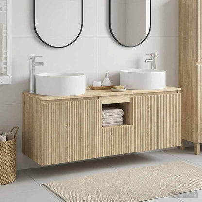 Badkamerkastenset 3 st Sonoma Eiken 49,5 x 44,5 x 65,5 cm