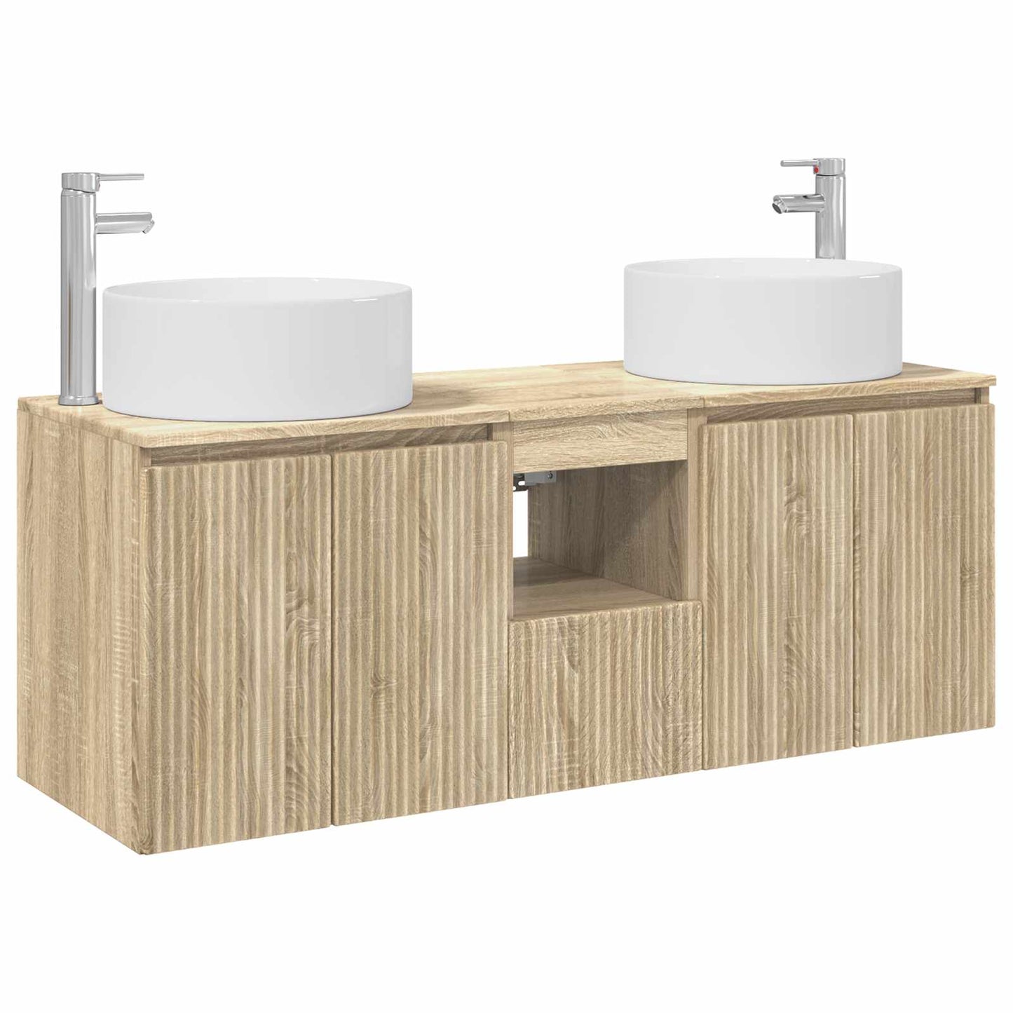 Badkamerkastenset 3 st Sonoma Eiken 49,5 x 44,5 x 65,5 cm