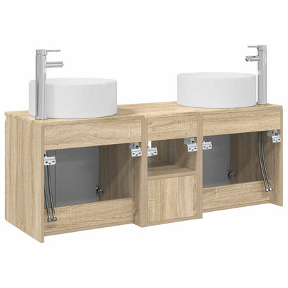 Badkamerkastenset 3 st Sonoma Eiken 49,5 x 44,5 x 65,5 cm