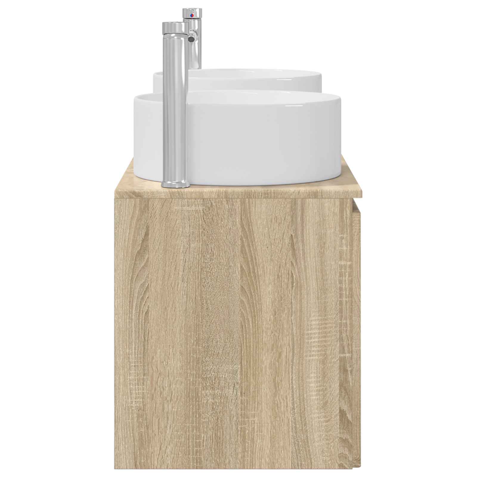 Badkamerkastenset 3 st Sonoma Eiken 49,5 x 44,5 x 65,5 cm