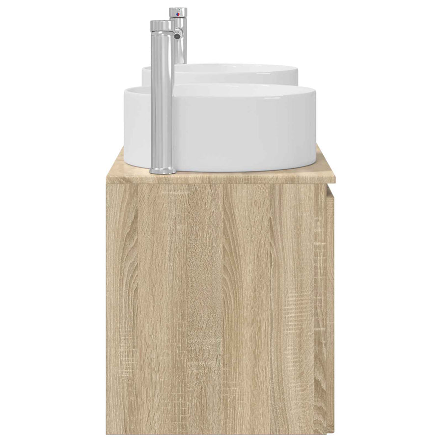 Badkamerkastenset 3 st Sonoma Eiken 49,5 x 44,5 x 65,5 cm