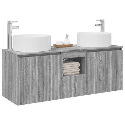 Badkamerkastenset 3 st Grijs Sonoma 49,5 x 44,5 x 65,5 cm
