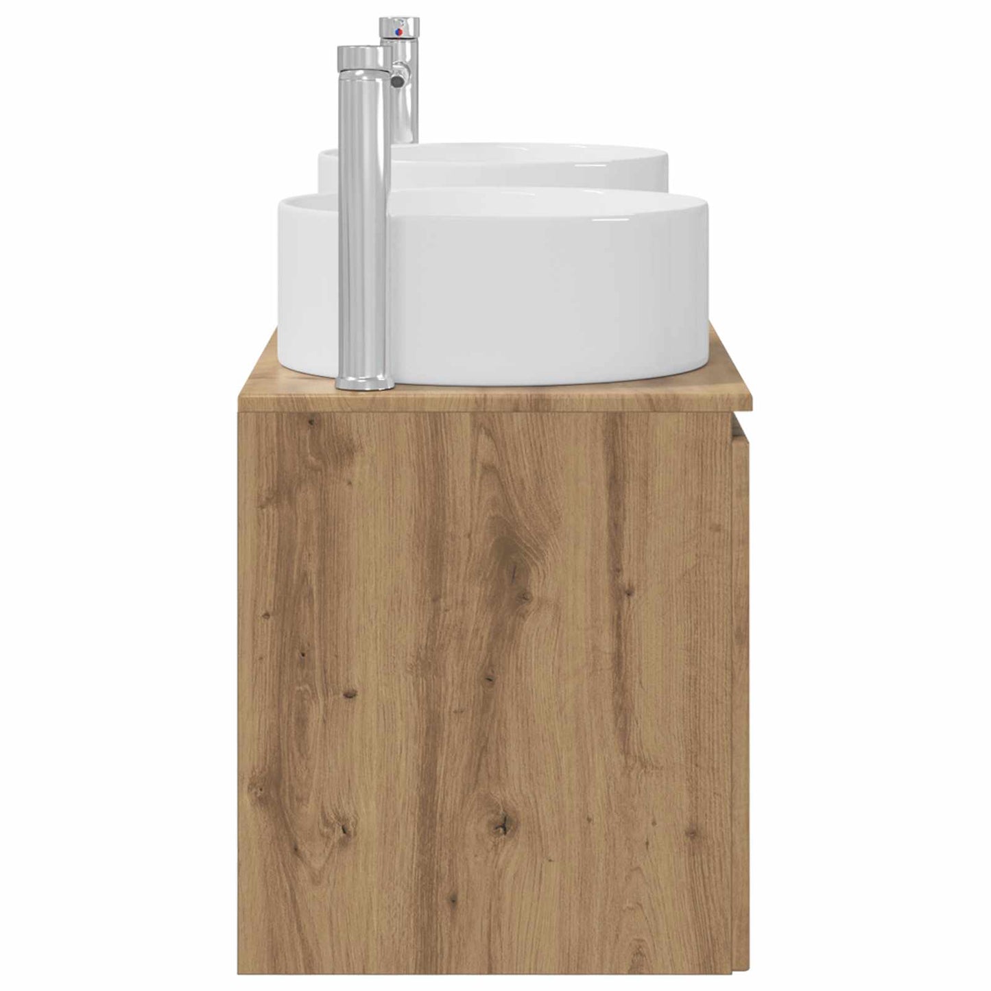 Badkamerkastenset 3 st Artisanaal eiken 49,5 x 44,5 x 65,5 cm