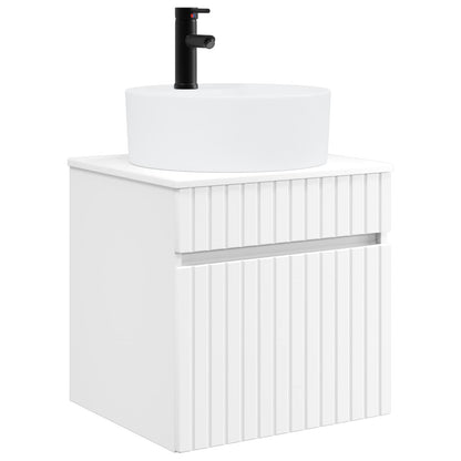 Badkamerkastenset 3 st Wit 49 x 44,5 x 65 cm Bewerkt hout