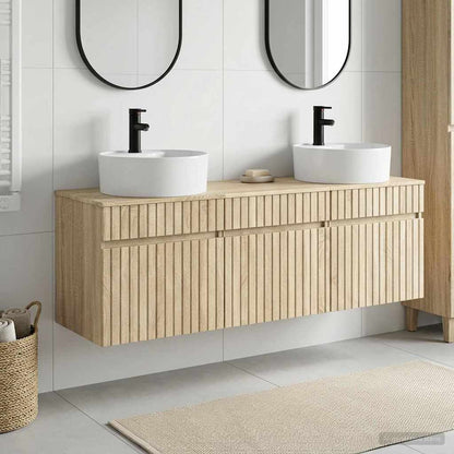 Badkamerkastenset 3 st Sonoma Eiken 49 x 44,5 x 65 cm