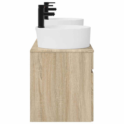 Badkamerkastenset 3 st Sonoma Eiken 49 x 44,5 x 65 cm
