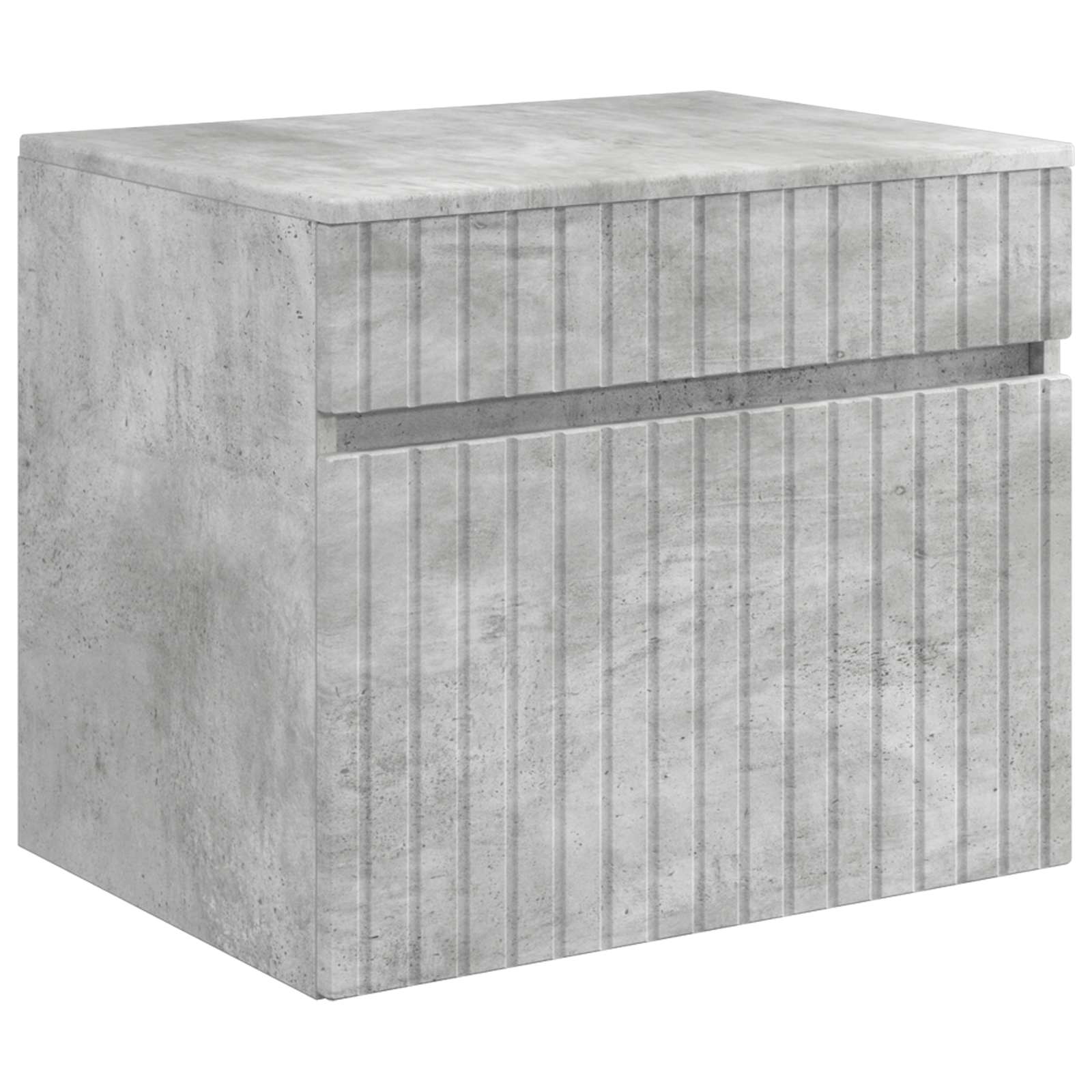Badkamerkastenset 3 st Betongrijs 49 x 44,5 x 65 cm