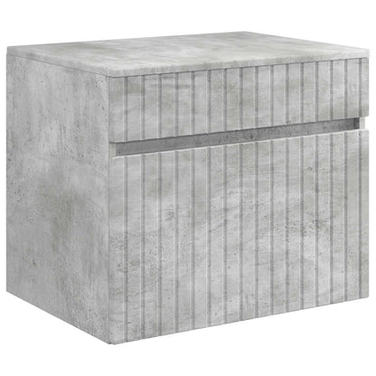 Badkamerkastenset 3 st Betongrijs 49 x 44,5 x 65 cm