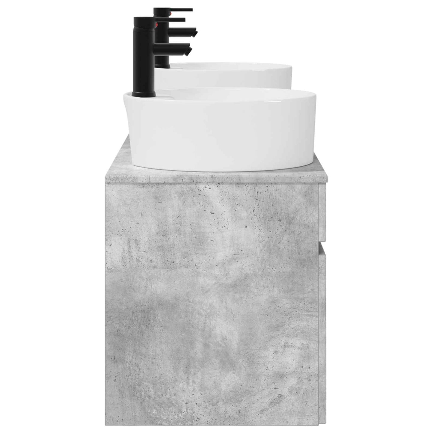 Badkamerkastenset 3 st Betongrijs 49 x 44,5 x 65 cm