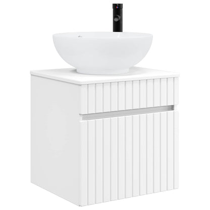 Badkamerkastenset 3 st Wit 49 x 44,5 x 66,5 cm Bewerkt hout
