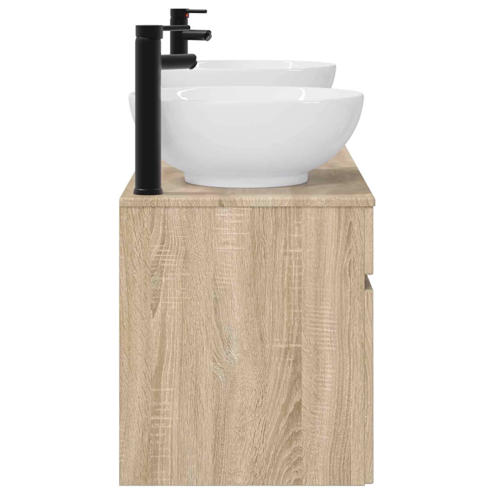 Badkamerkastenset 3 st Sonoma Eiken 49 x 44,5 x 66,5 cm