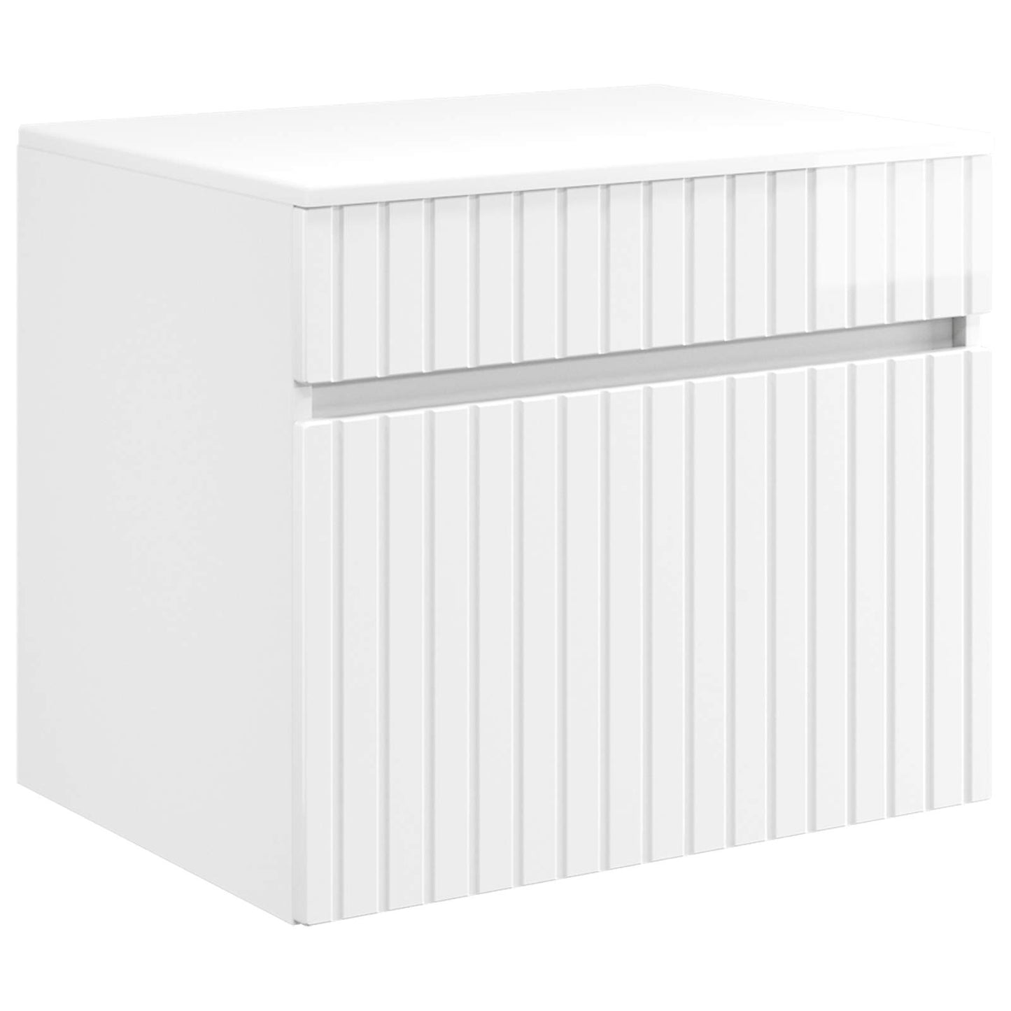 Badkamerkastenset 3 st Hoogglans Wit 49 x 44,5 x 66,5 cm