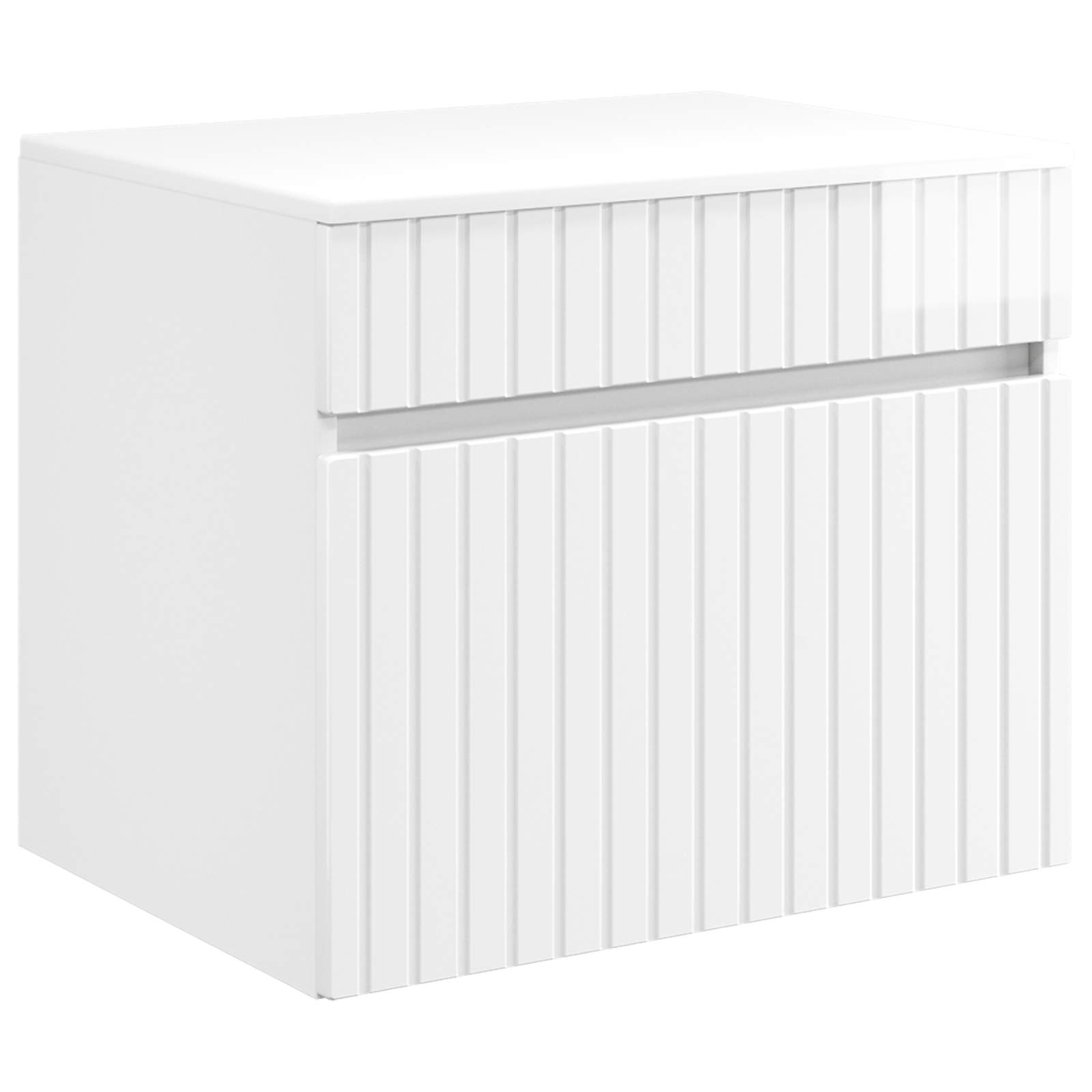 Badkamerkastenset 3 st Hoogglans Wit 49 x 44,5 x 66,5 cm