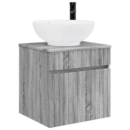 Badkamerkastenset 3 st Grijs Sonoma 49 x 44,5 x 66,5 cm