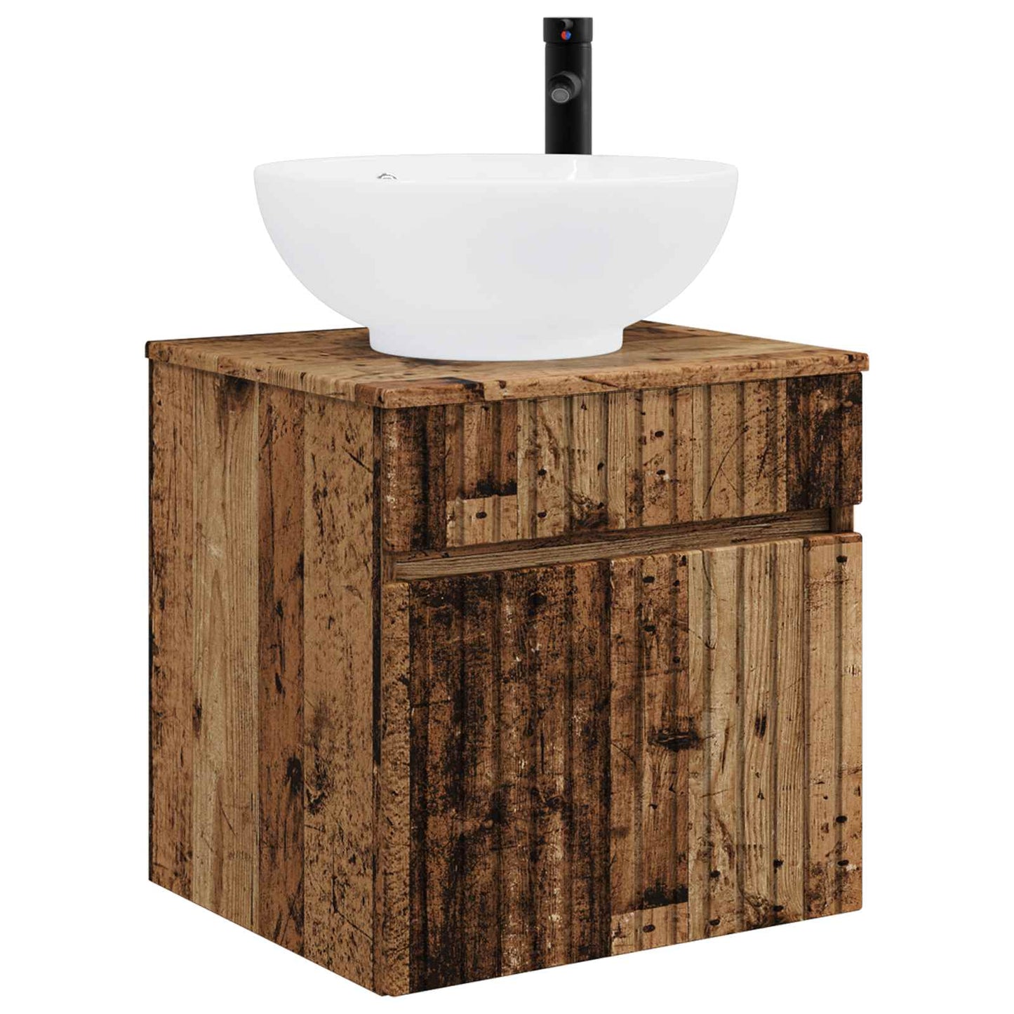Badkamerkastenset 3 st Oud hout 49 x 44,5 x 66,5 cm