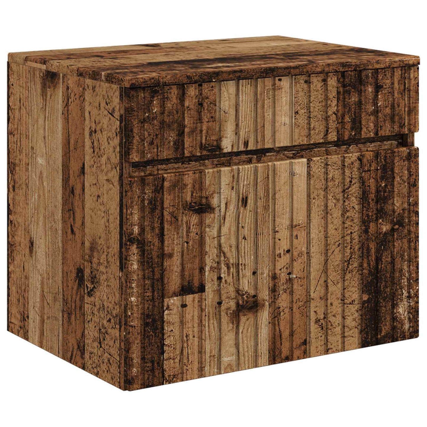 Badkamerkastenset 3 st Oud hout 49 x 44,5 x 66,5 cm