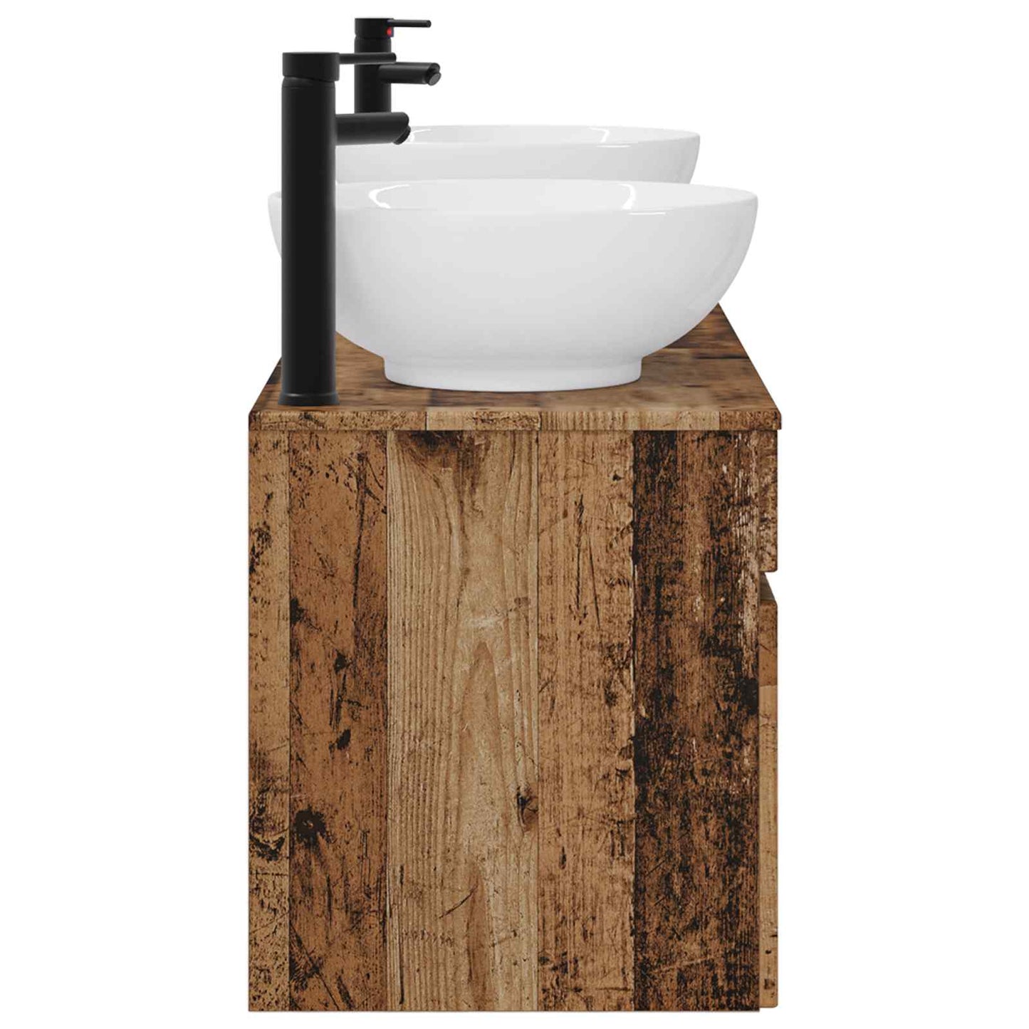 Badkamerkastenset 3 st Oud hout 49 x 44,5 x 66,5 cm
