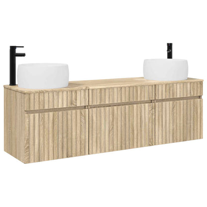 Badkamerkastenset 3 st Sonoma Eiken 49 x 44,5 x 66 cm
