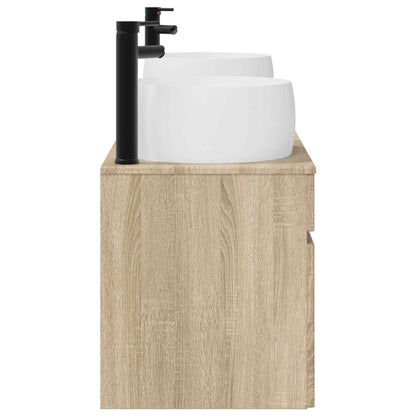 Badkamerkastenset 3 st Sonoma Eiken 49 x 44,5 x 66 cm